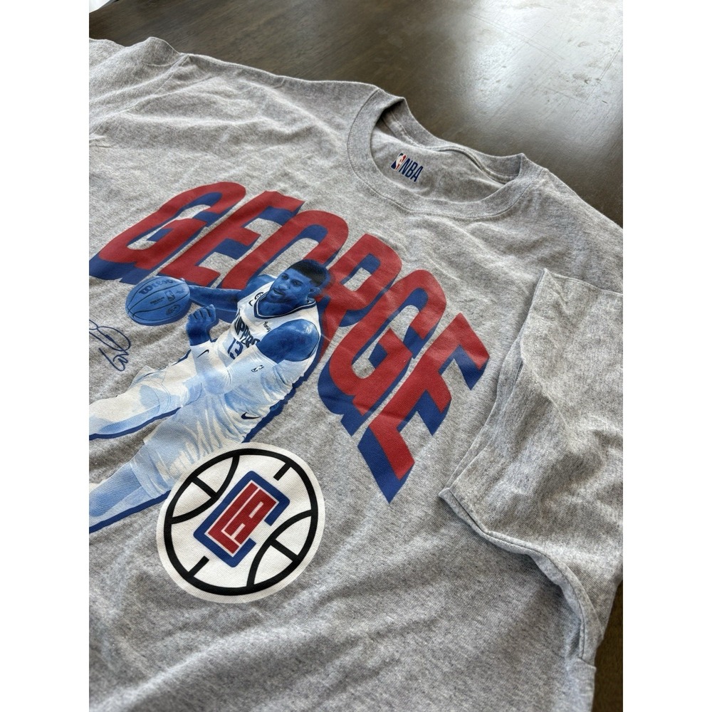 Men's Paul George Los Angeles Clippers Short Sleeve T-Shirt Size XL NBA NWOT